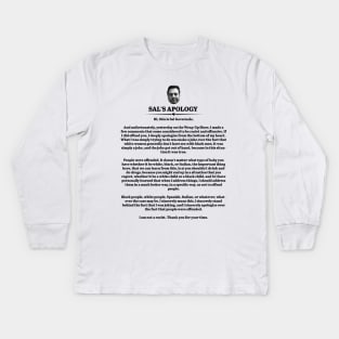 Sal's Apology Kids Long Sleeve T-Shirt